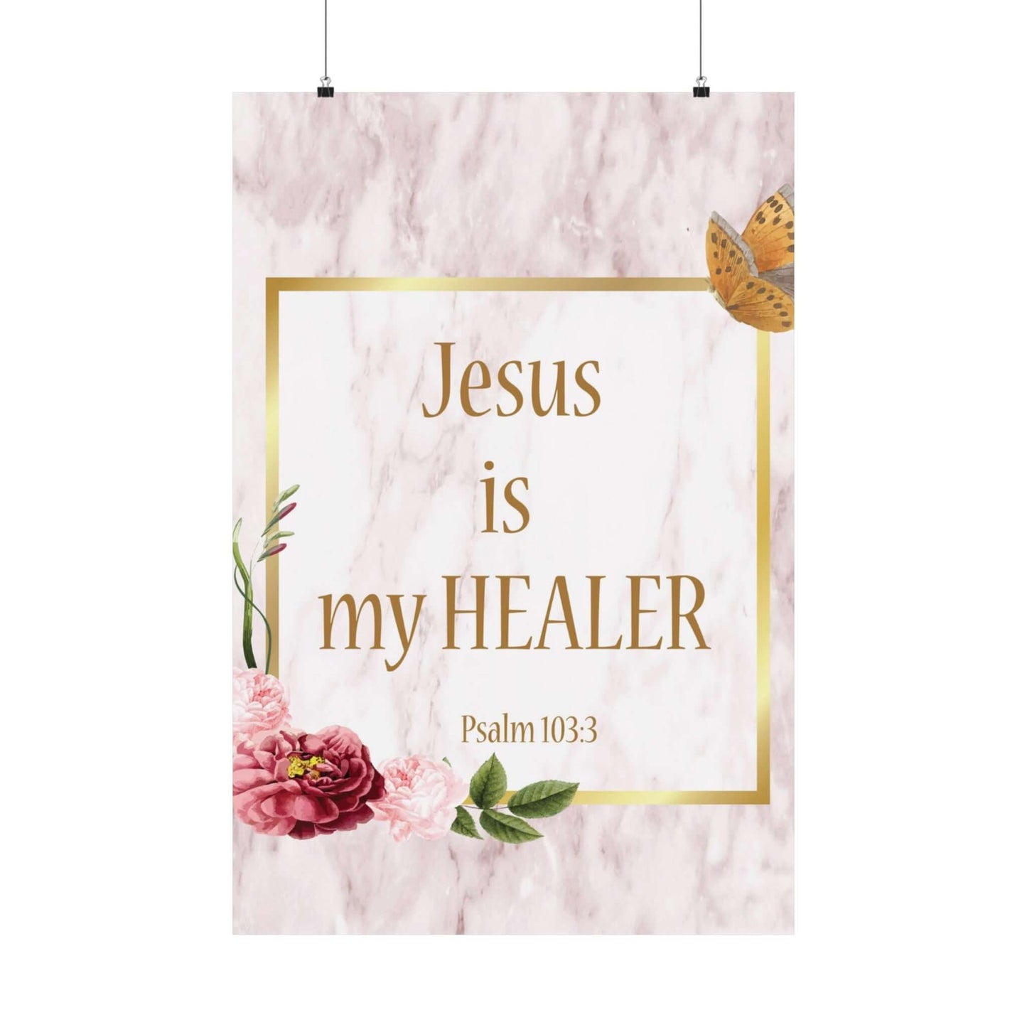 Colorful Wall Decor Poster - Premium Matte Vertical with Psalm 103:3 | Assembled in the USA,Assembled in USA,Back to School,Home & Living,Indoor,Made in the USA,Made in USA,Matte,Paper,Posters,Valentine's Day promotion