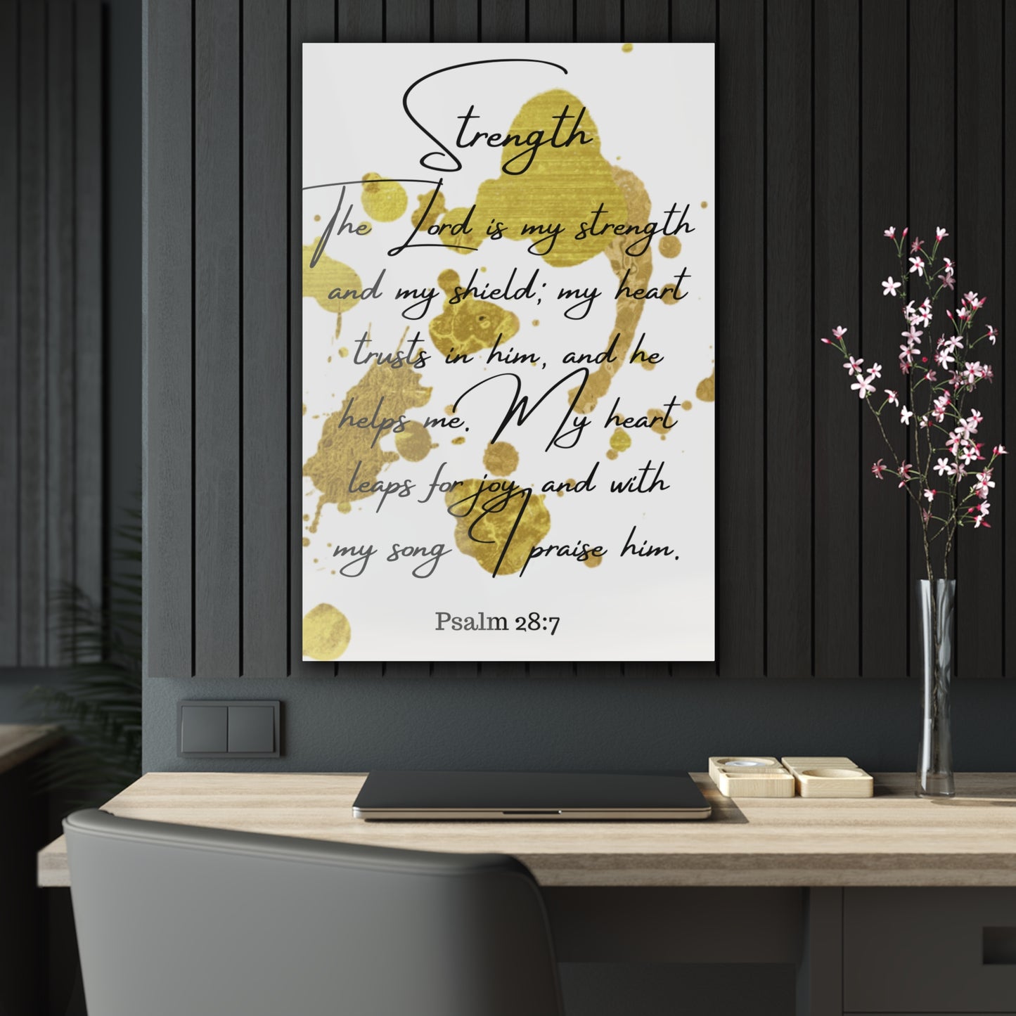 Scripture Art Deco Walls - Acrylic Print with Inspirational Verse | Art & Wall Decor,Assembled in the USA,Assembled in USA,Decor,Home & Living,Home Decor,Indoor,Made in the USA,Made in USA,Poster
