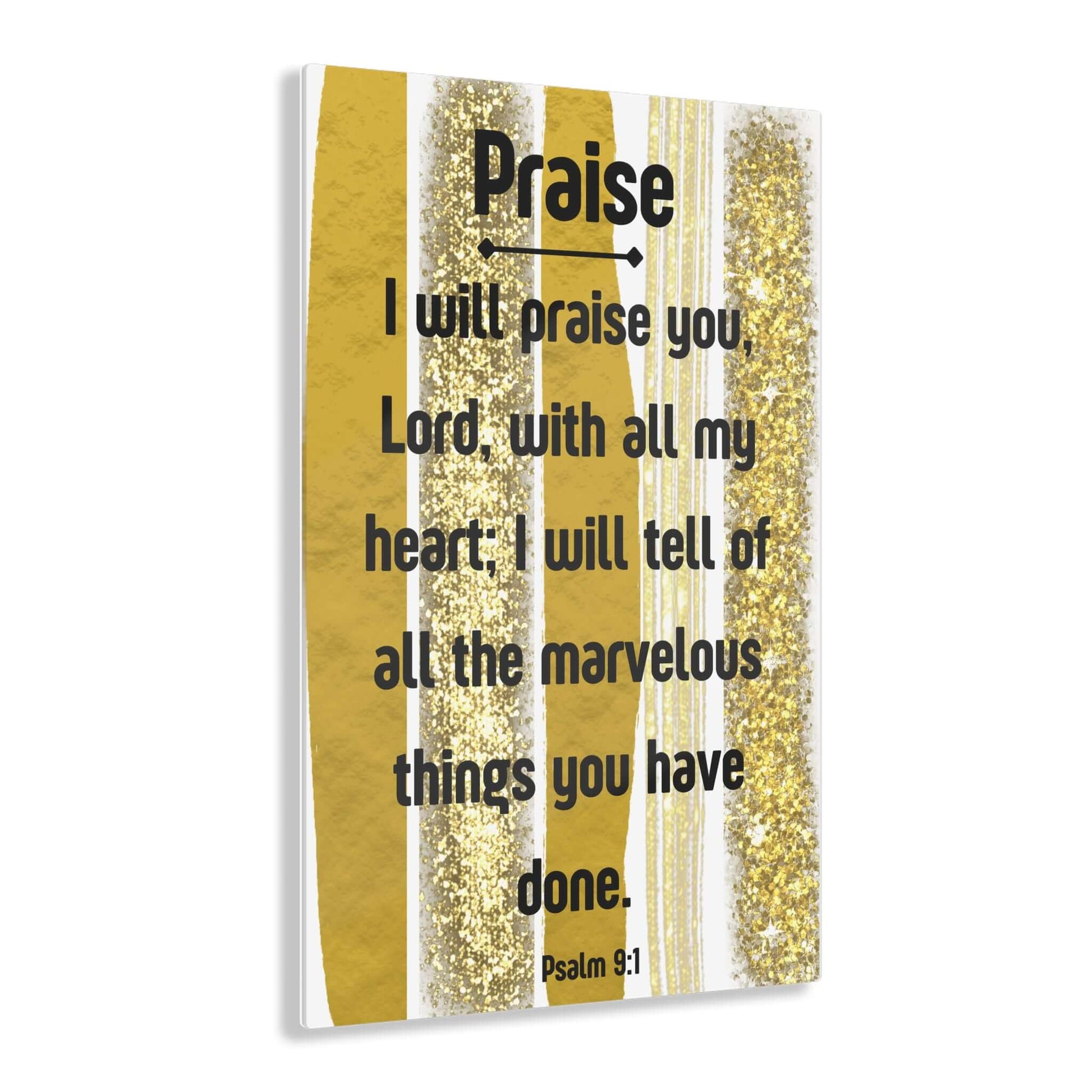 Gold Mirror Wall Decor - Acrylic Print with Inspirational Scripture | Art & Wall Decor,Assembled in the USA,Assembled in USA,Decor,Home & Living,Home Decor,Indoor,Made in the USA,Made in USA,Poster