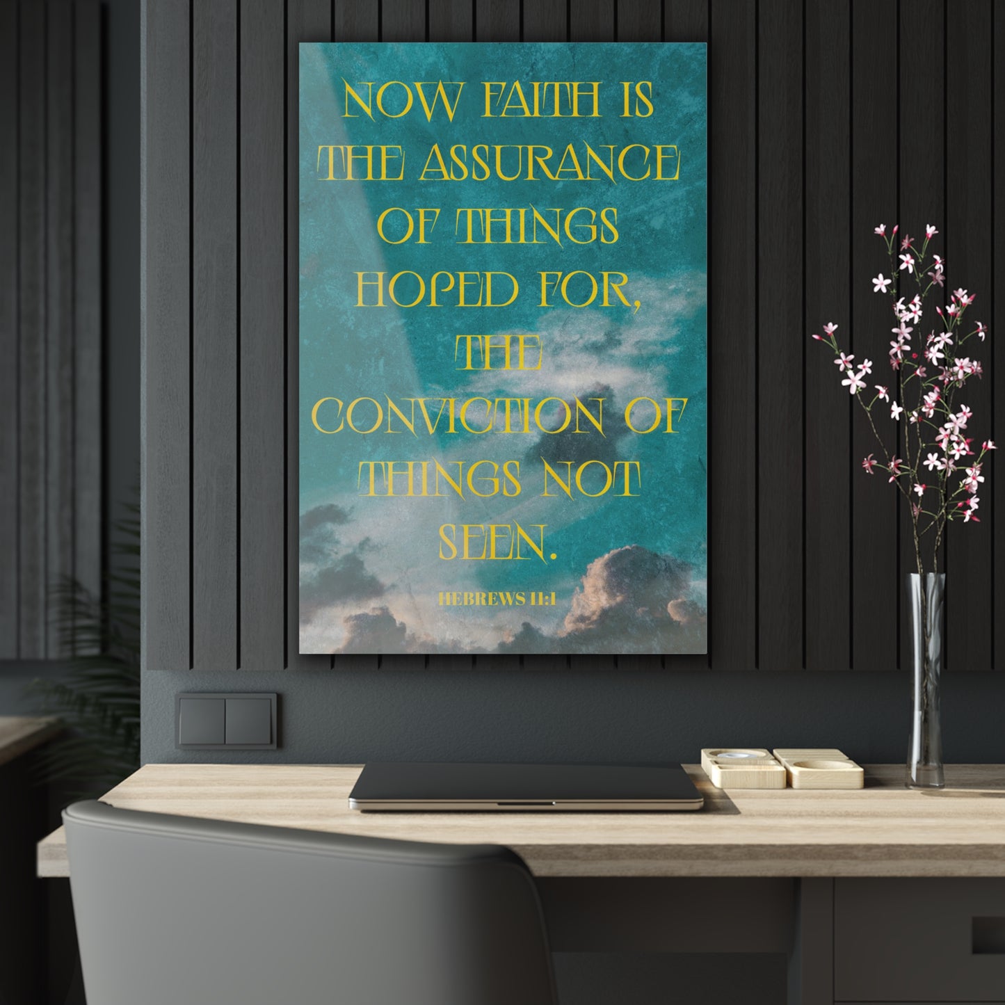 Bible Quote Large Bathroom Wall Art | Faith Assurance | Art & Wall Decor,Assembled in the USA,Assembled in USA,Decor,Home & Living,Home Decor,Indoor,Made in the USA,Made in USA,Poster