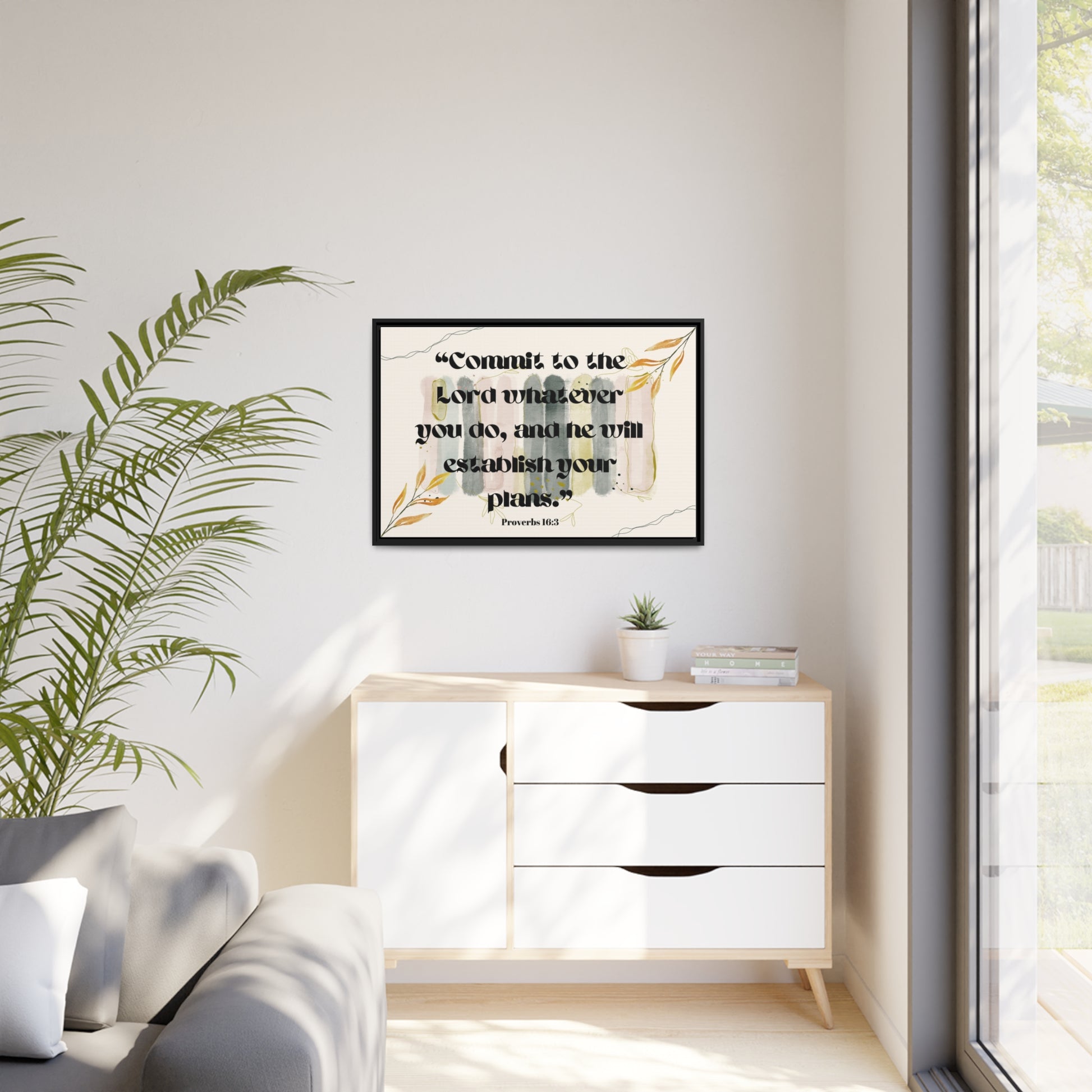 Framed Canvas Wall Art: Eco-Friendly, Vibrant Prints with Scriptural Verse | Art & Wall Decor,Canvas,Decor,Eco-friendly,Framed,Hanging Hardware,Home & Living,Summer Picks,Sustainable