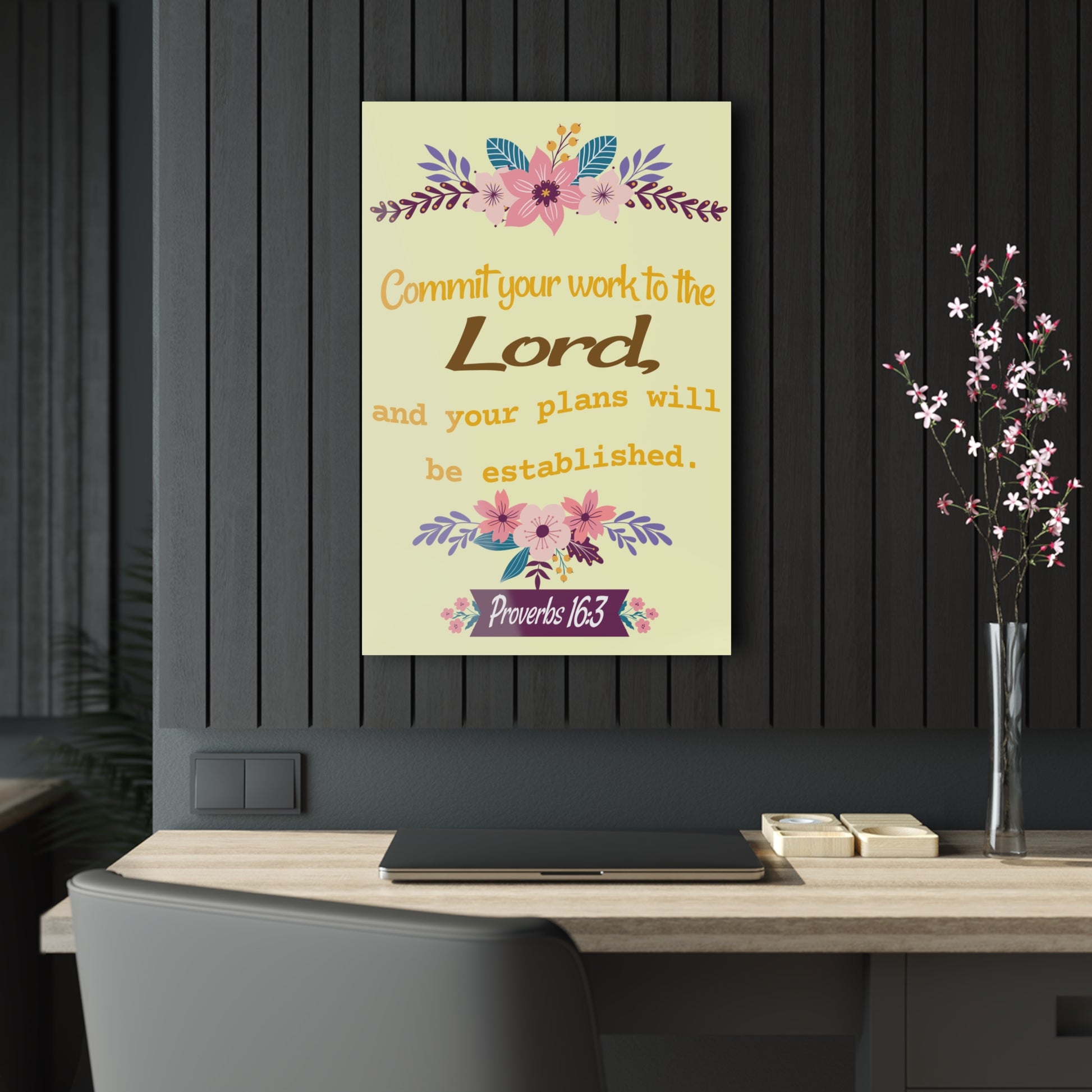 House Artwork - Acrylic Print with Inspirational Scripture | Art & Wall Decor,Assembled in the USA,Assembled in USA,Decor,Home & Living,Home Decor,Indoor,Made in the USA,Made in USA,Poster