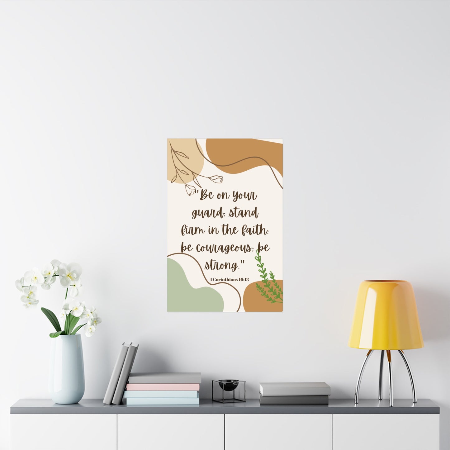 Inspirational Posters for Room - Premium Matte Vertical Art with Bible Verse | Assembled in the USA,Assembled in USA,Back to School,Home & Living,Indoor,Made in the USA,Made in USA,Matte,Paper,Posters,Valentine's Day promotion