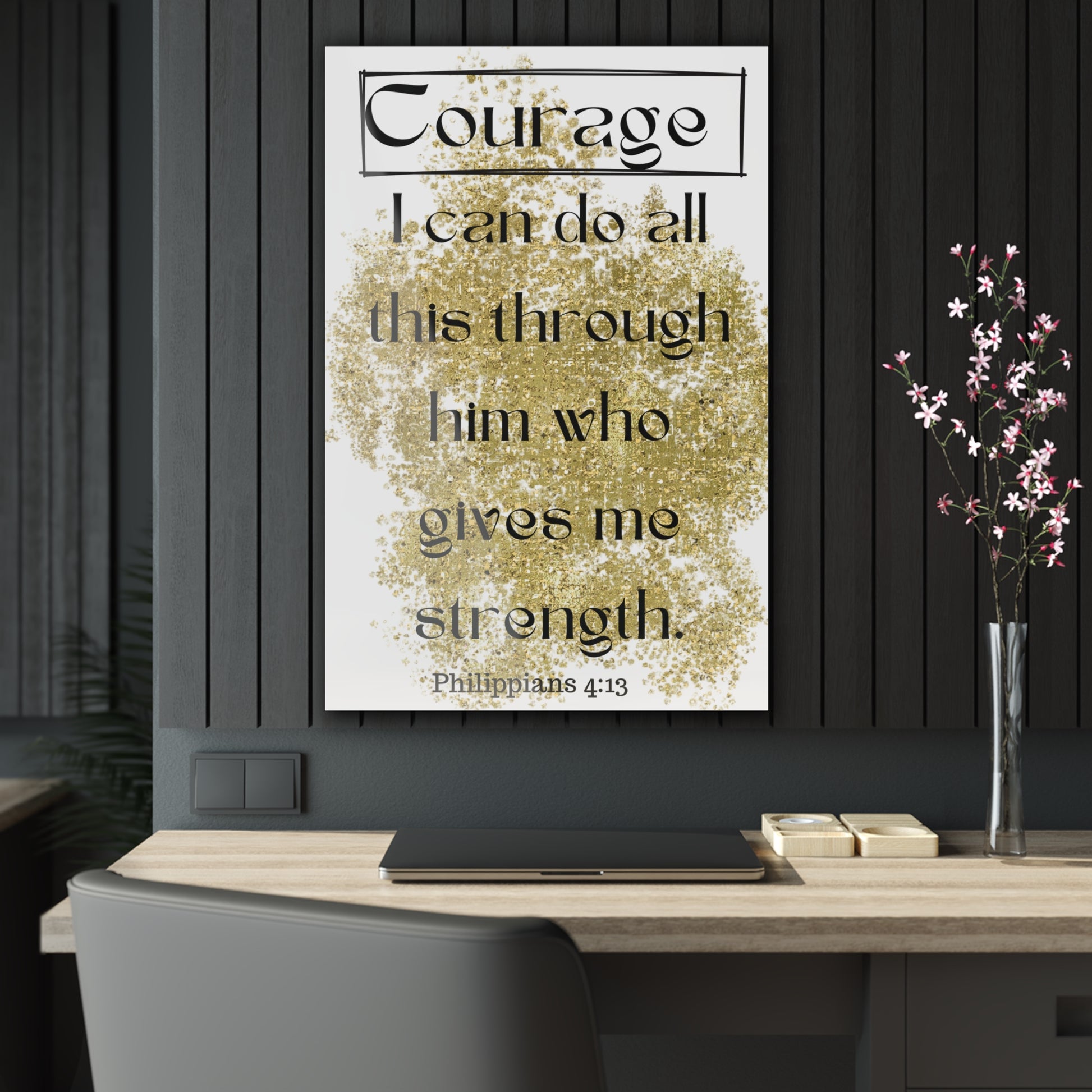 Scripture Calming Wall Art - Acrylic Print with Inspirational Verse | Art & Wall Decor,Assembled in the USA,Assembled in USA,Decor,Home & Living,Home Decor,Indoor,Made in the USA,Made in USA,Poster