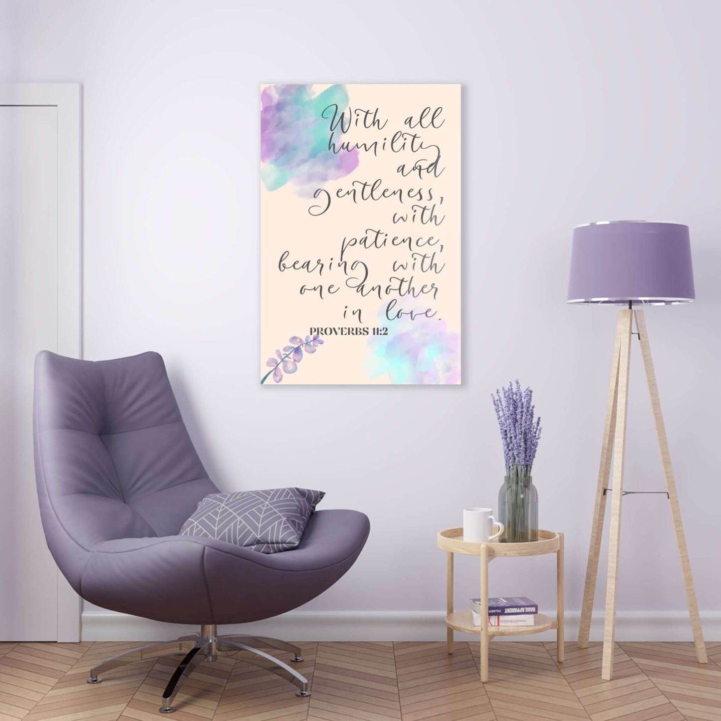 Elegant Game Room Wall Decor: "Humility and Gentleness" Acrylic Print | Art & Wall Decor,Assembled in the USA,Assembled in USA,Decor,Home & Living,Home Decor,Indoor,Made in the USA,Made in USA,Poster