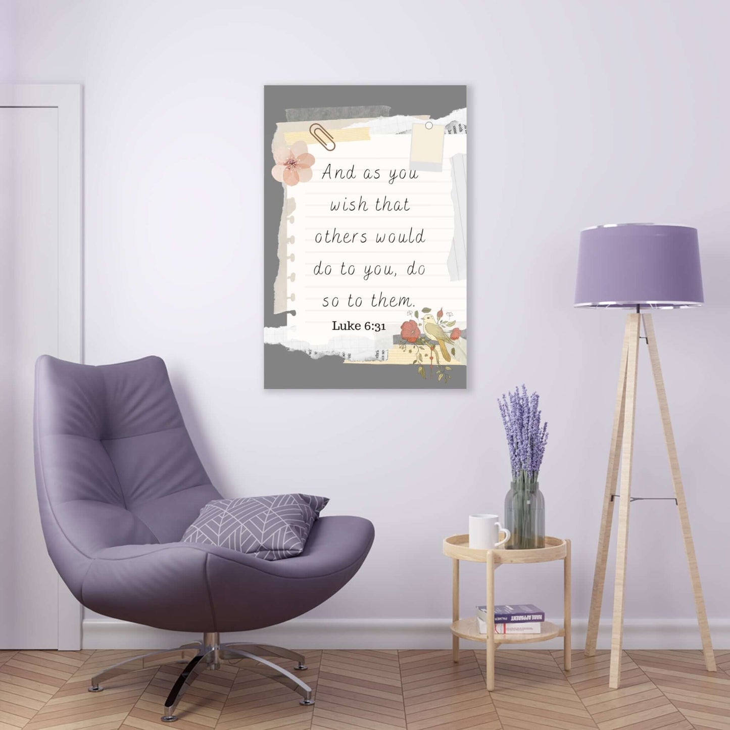 Stunning Catholic Home Decor: "Do to Others" Acrylic Wall Art Print | Art & Wall Decor,Assembled in the USA,Assembled in USA,Decor,Home & Living,Home Decor,Indoor,Made in the USA,Made in USA,Poster