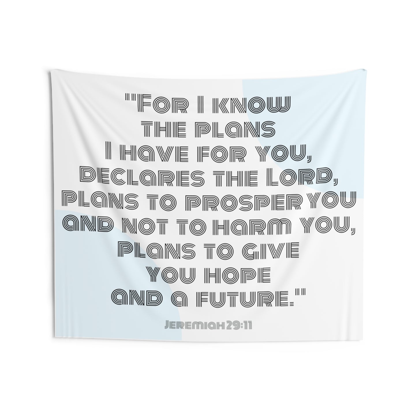 Large Wall Tapestry with Bible Verse - Inspirational Home Decor | Accessories,All Over Print,AOP,Home & Living,Home Decor,Indoor,Summer Picks,Tapestry