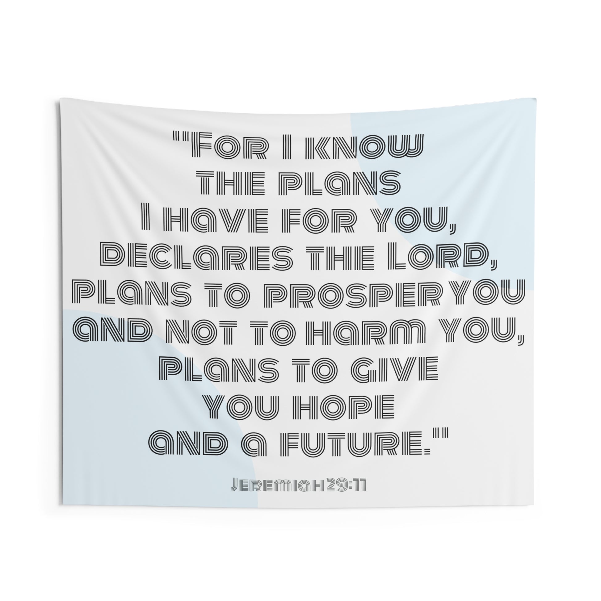 Large Wall Tapestry with Bible Verse - Inspirational Home Decor | Accessories,All Over Print,AOP,Home & Living,Home Decor,Indoor,Summer Picks,Tapestry