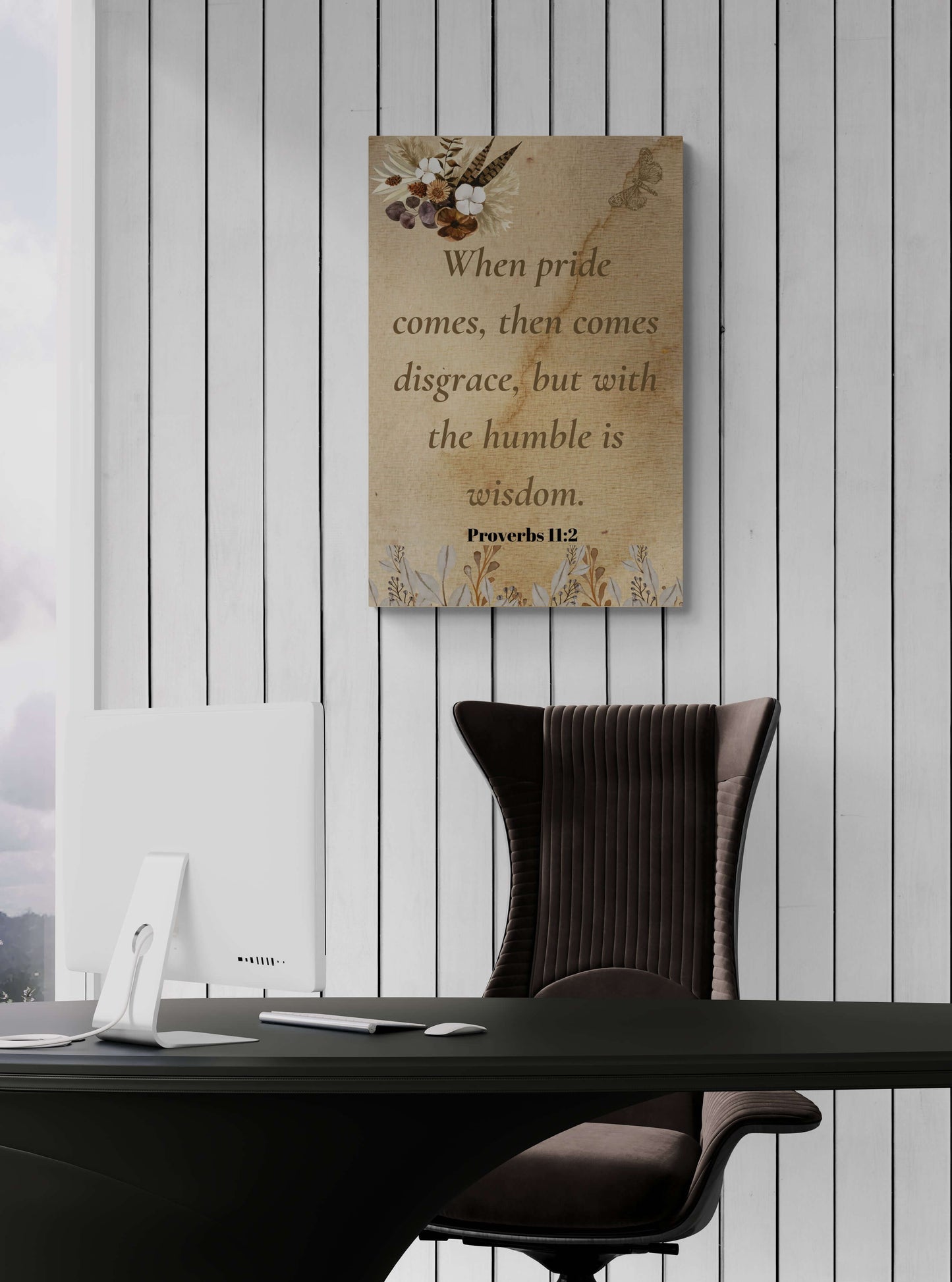 Vertical Wall Decorations: "Humility and Wisdom" Acrylic Wall Art | Art & Wall Decor,Assembled in the USA,Assembled in USA,Decor,Home & Living,Home Decor,Indoor,Made in the USA,Made in USA,Poster
