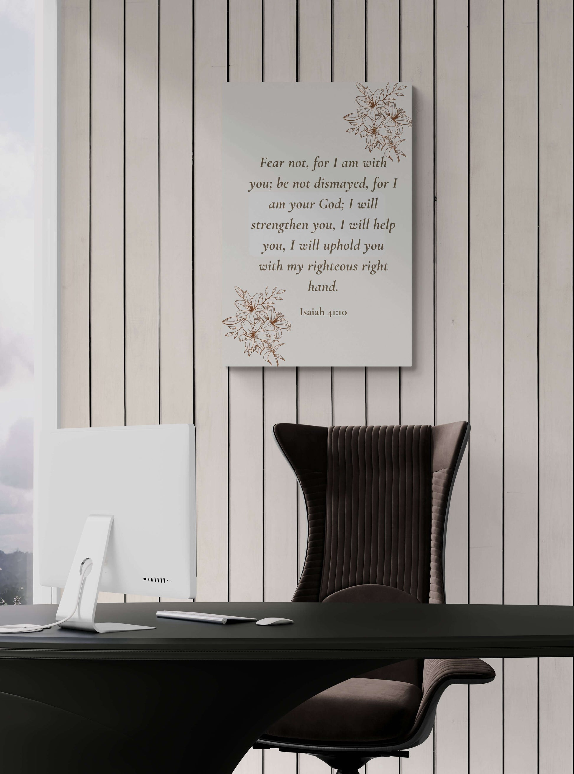 Minimalist Wall Decor: Acrylic Print with Uplifting Scripture | Art & Wall Decor,Assembled in the USA,Assembled in USA,Decor,Home & Living,Home Decor,Indoor,Made in the USA,Made in USA,Poster